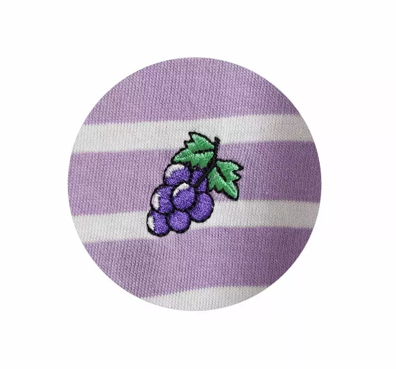 Fashion King - Korean Children Fashion - #childrensboutique - Summer Grape Stripes Tee - 9