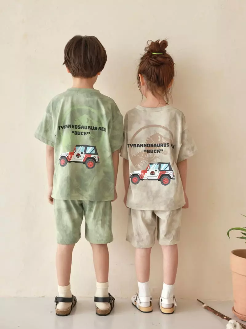 Fashion King - Korean Children Fashion - #fashionkids - Jurrasic Top Bottom Set - 6