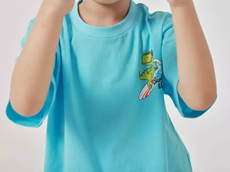 Fashion King - Korean Children Fashion - #kidzfashiontrend - Surfing Dino Top Bottom Set - 5