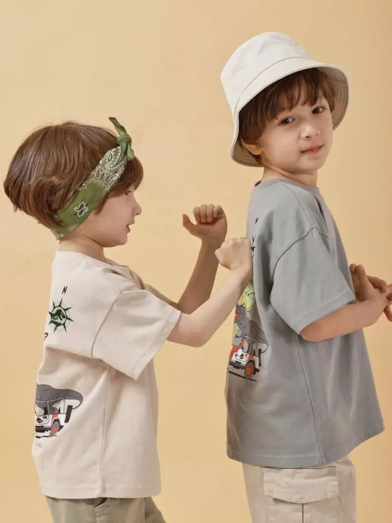 Fashion King - Korean Children Fashion - #kidzfashiontrend - Earth Jurassic Tee - 2