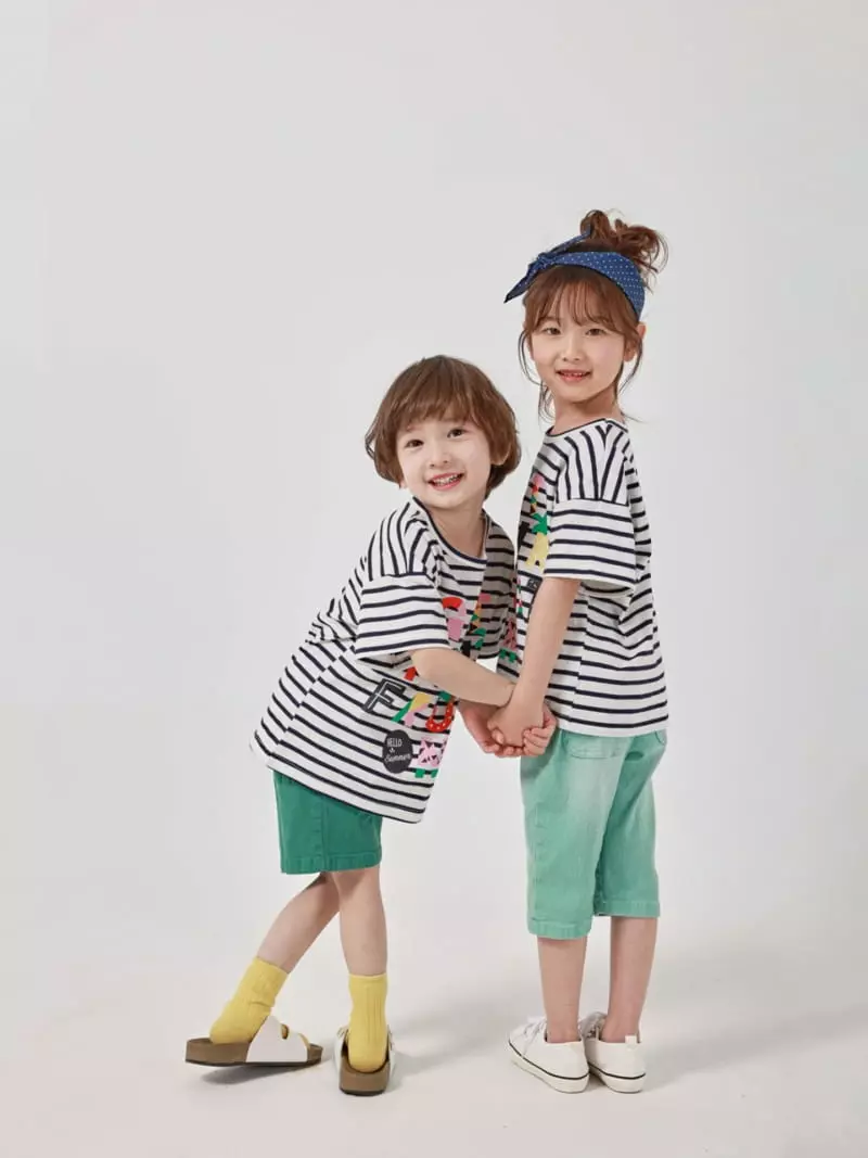 Fashion King - Korean Children Fashion - #littlefashionista - Summer Fruit Stripes Tee - 2