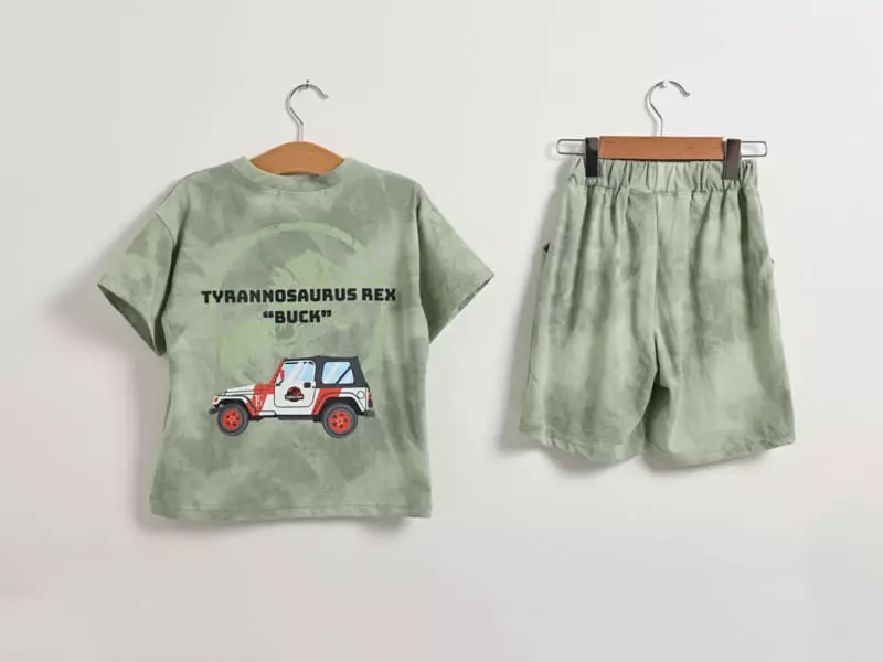 Fashion King - Korean Children Fashion - #magicofchildhood - Jurrasic Top Bottom Set - 12