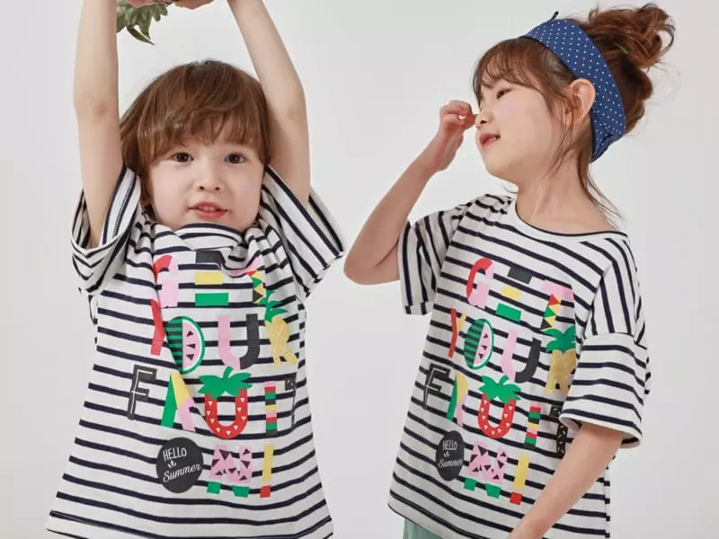 Fashion King - Korean Children Fashion - #magicofchildhood - Summer Fruit Stripes Tee - 4