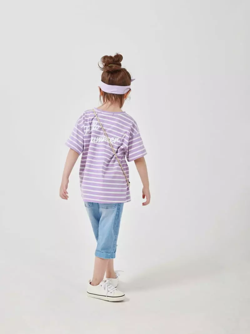 Fashion King - Korean Children Fashion - #minifashionista - Summer Grape Stripes Tee - 4