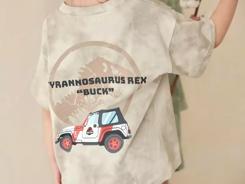 Fashion King - Korean Children Fashion - #stylishchildhood - Jurrasic Top Bottom Set