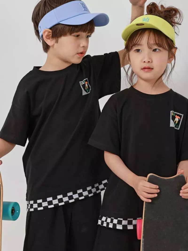 Fashion King - Korean Children Fashion - #toddlerclothing - Checker Board Top Bottom Set - 2