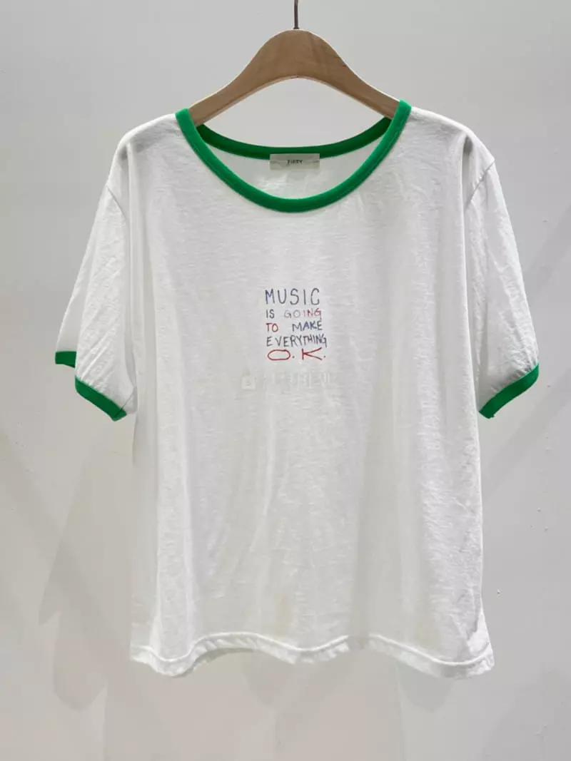 Fifty - Korean Women Fashion - #momslook - Crayon Tee - 3