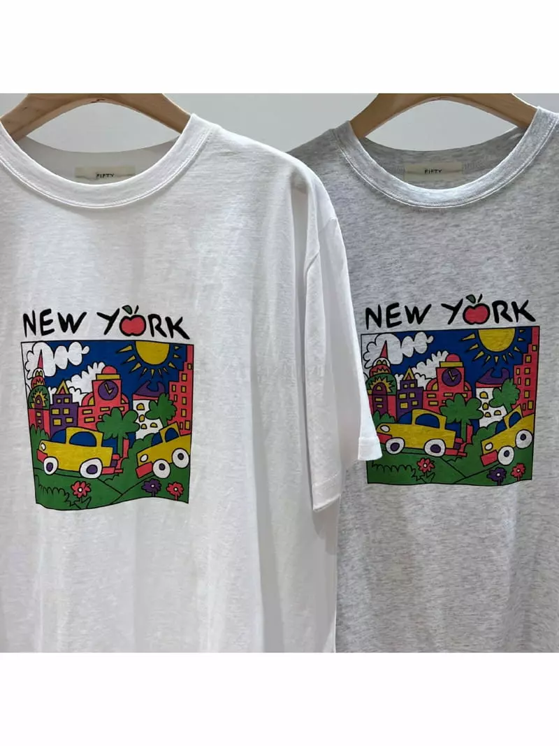 Fifty - Korean Women Fashion - #womensfashion - New York Tee