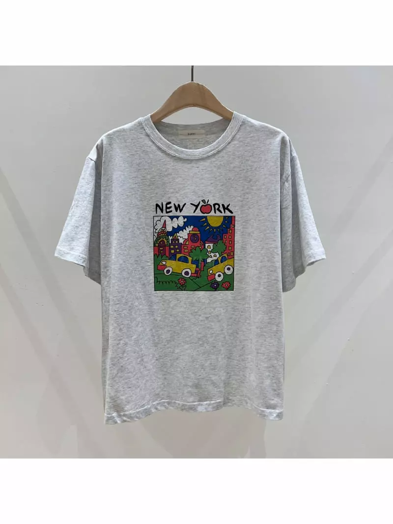 Fifty - Korean Women Fashion - #womensfashion - New York Tee - 3