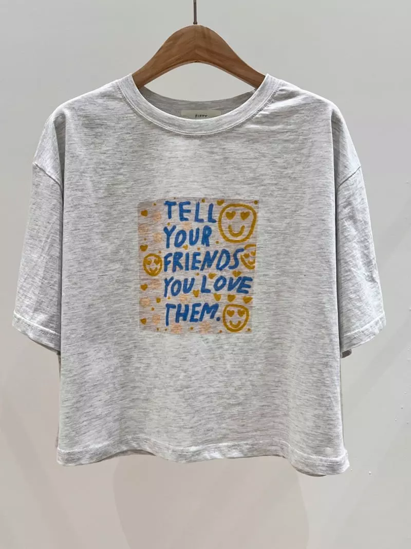 Fifty - Korean Women Fashion - #momslook - Tell Me Tee - 4