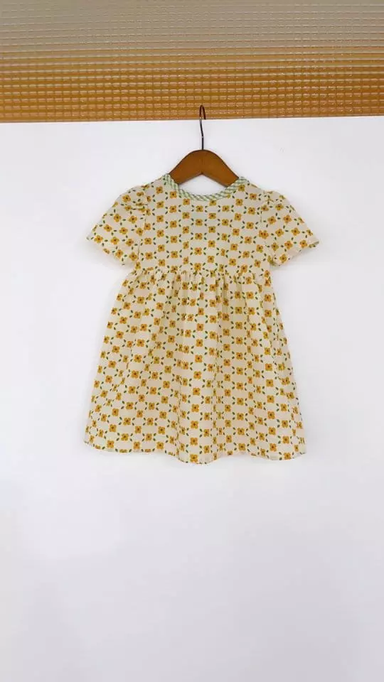 Flower J - Korean Children Fashion - #childofig - Check Ribbon One-piece - 4