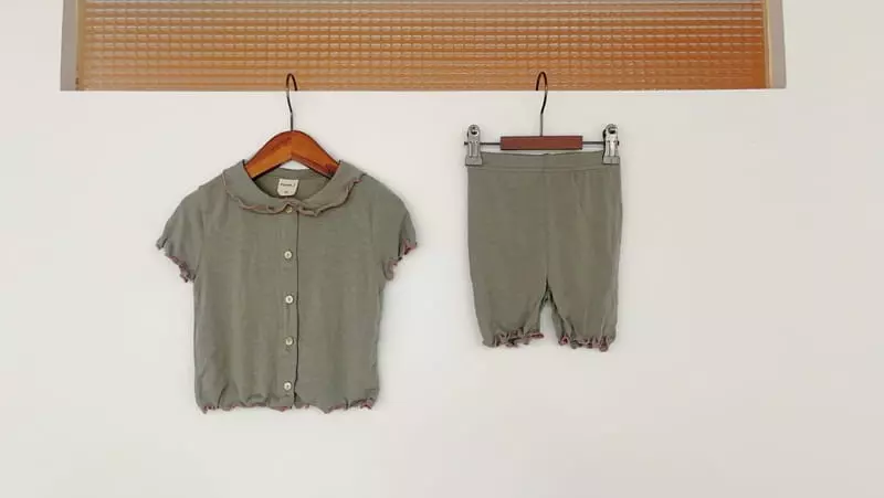 Flower J - Korean Children Fashion - #fashionkids - Terry Top Bottom Set  - 7