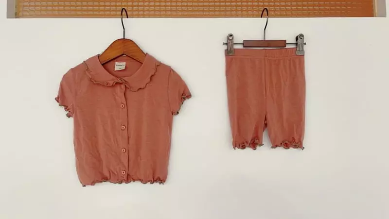Flower J - Korean Children Fashion - #kidsshorts - Terry Top Bottom Set  - 8