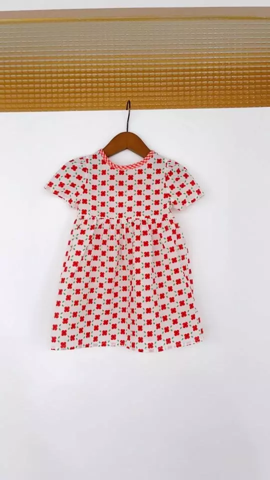 Flower J - Korean Children Fashion - #prettylittlegirls - Check Ribbon One-piece - 2