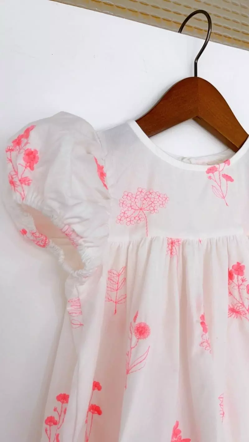 Flower J - Korean Children Fashion - #prettylittlegirls - Embroidery One-piece - 3