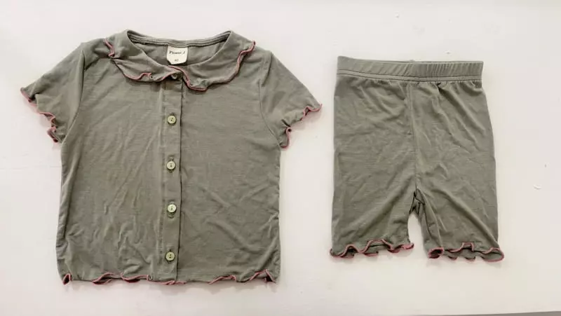 Flower J - Korean Children Fashion - #toddlerclothing - Terry Top Bottom Set 