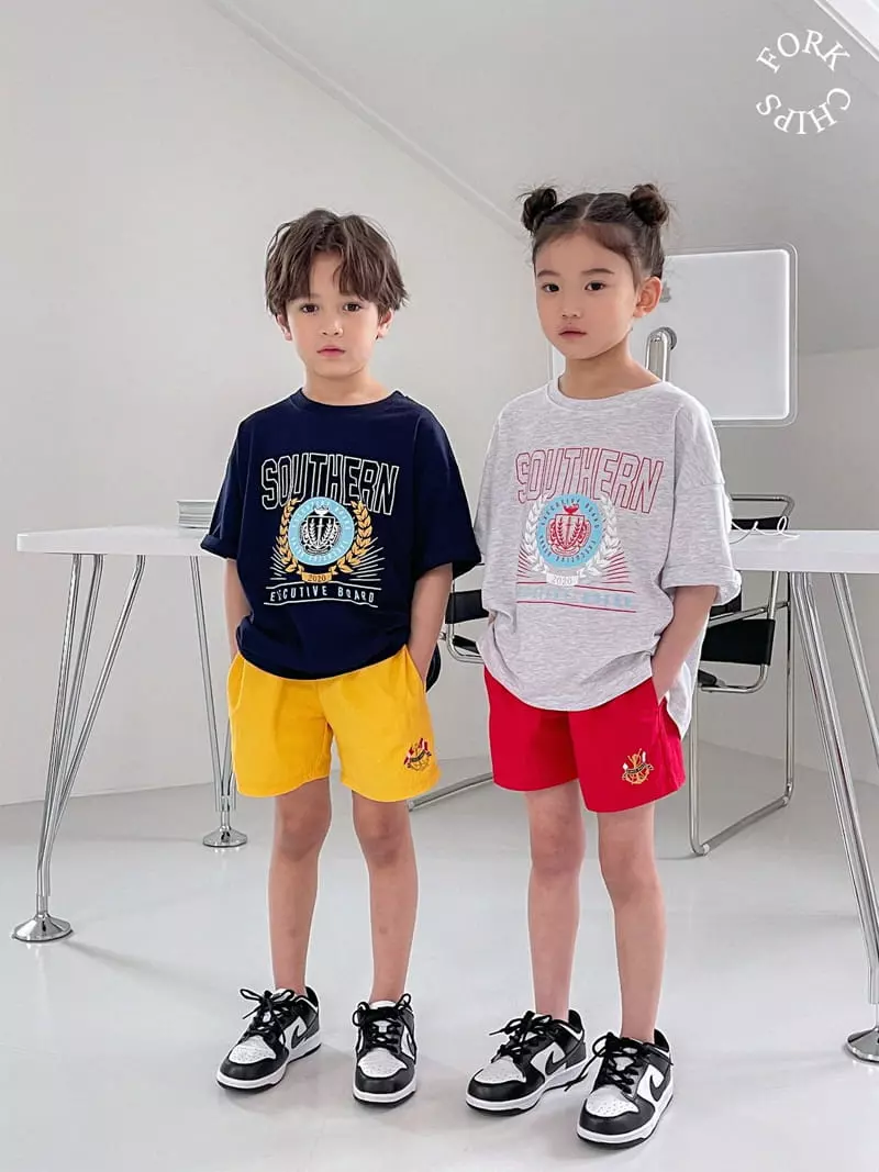 Fork Chips - Korean Children Fashion - #magicofchildhood - Champion Tee