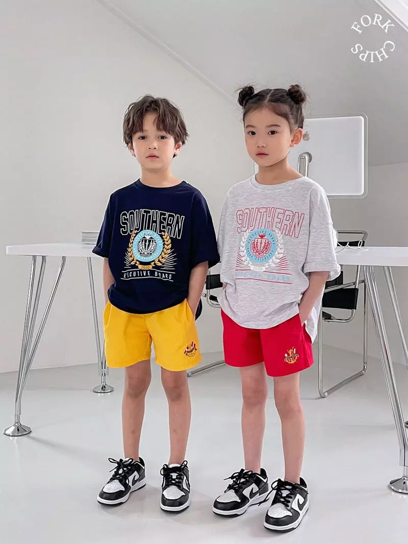 Fork Chips - Korean Children Fashion - #minifashionista - Champion Tee - 2