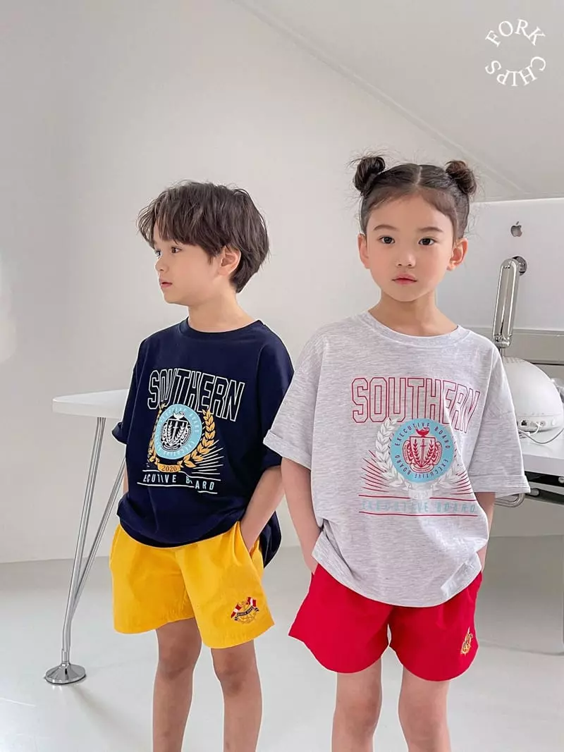 Fork Chips - Korean Children Fashion - #prettylittlegirls - Champion Tee - 4