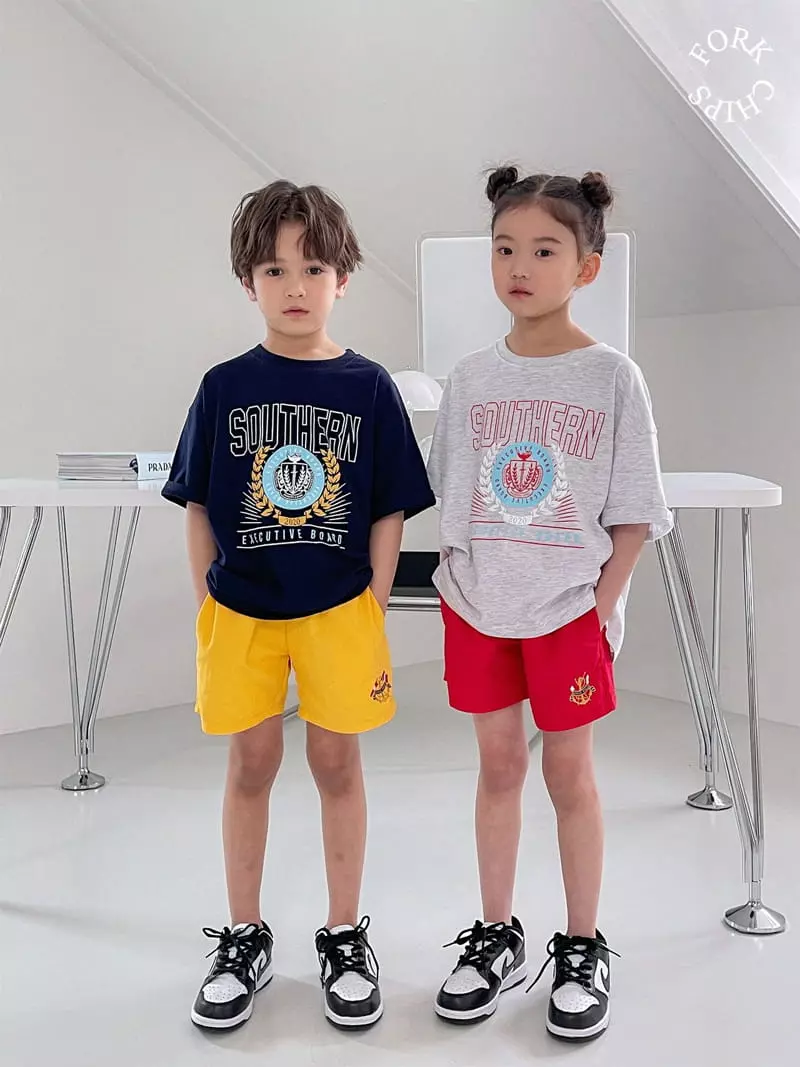 Fork Chips - Korean Children Fashion - #toddlerclothing - Champion Tee - 5