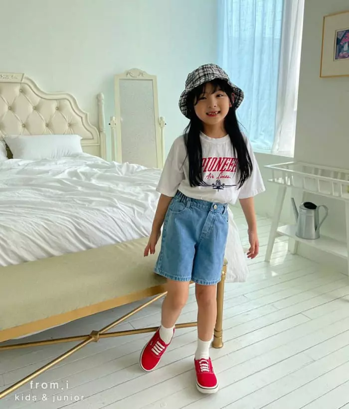 From I - Korean Children Fashion - #Kfashion4kids - Denim Shorts - 6