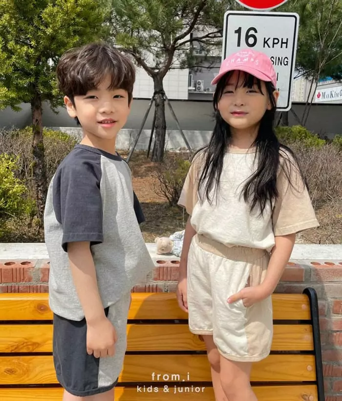 From I - Korean Children Fashion - #childofig - Raglan Top Bottom Set - 12