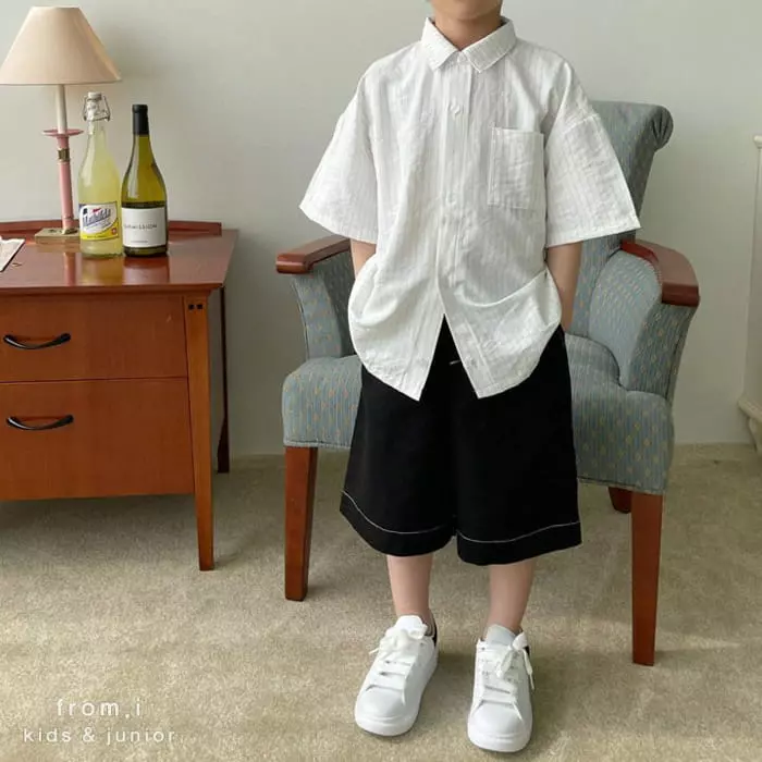 From I - Korean Children Fashion - #childrensboutique - Stripes Over Shirt
