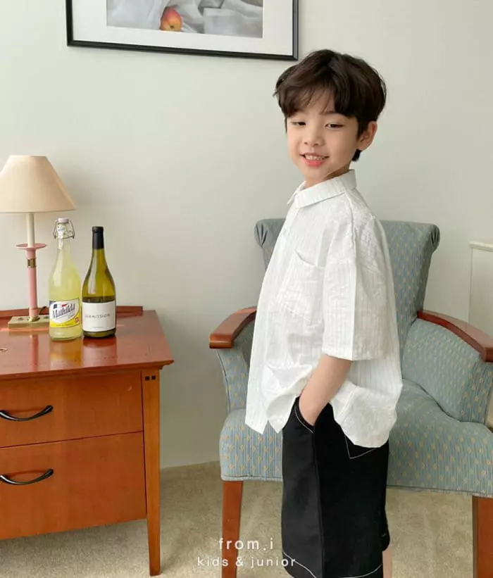 From I - Korean Children Fashion - #designkidswear - Stripes Over Shirt - 2