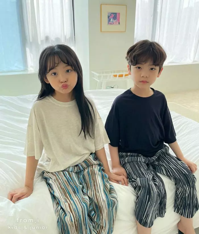 From I - Korean Children Fashion - #discoveringself - Linen Single Tee - 3