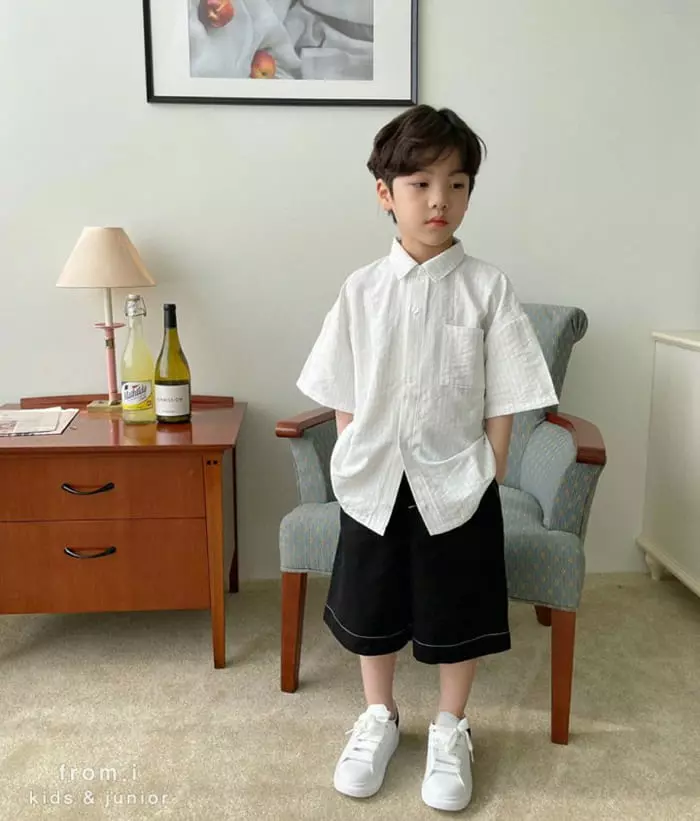 From I - Korean Children Fashion - #discoveringself - Stripes Over Shirt - 3