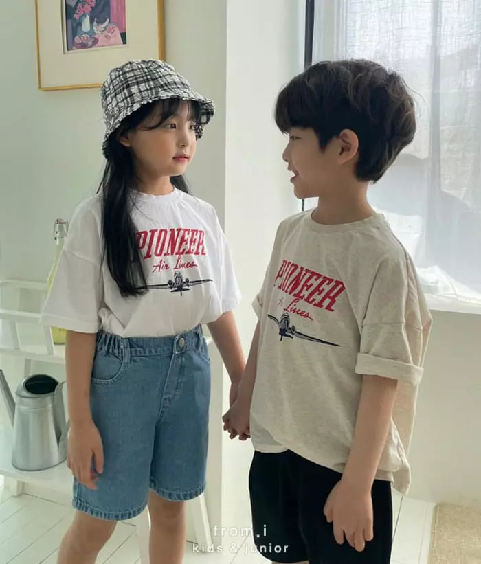 From I - Korean Children Fashion - #discoveringself - Air Line Tee - 10