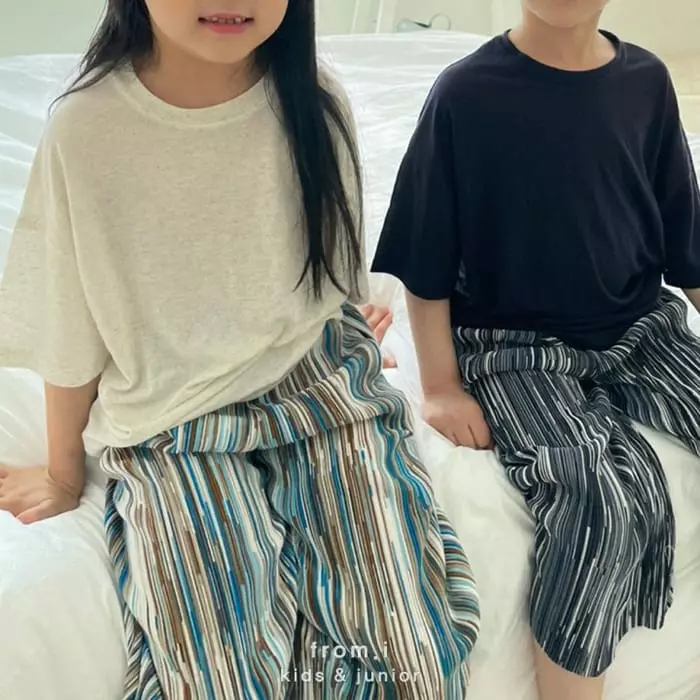 From I - Korean Children Fashion - #discoveringself - Linen Single Tee - 4