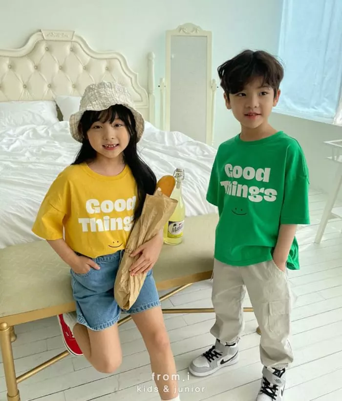 From I - Korean Children Fashion - #kidsshorts - Good Thing Tee - 9