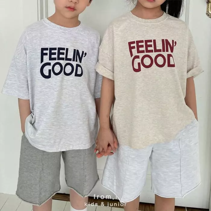 From I - Korean Children Fashion - #kidsshorts - Feeling Good Tee - 7
