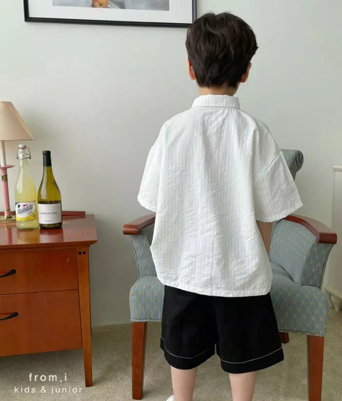From I - Korean Children Fashion - #kidsshorts - Stripes Over Shirt - 5