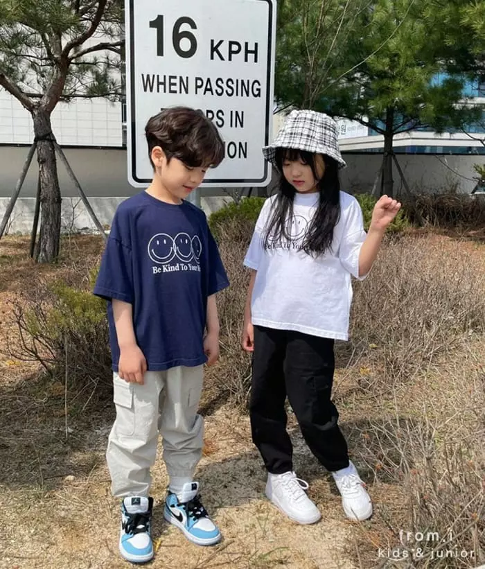 From I - Korean Children Fashion - #kidsshorts - Smile Tee - 3