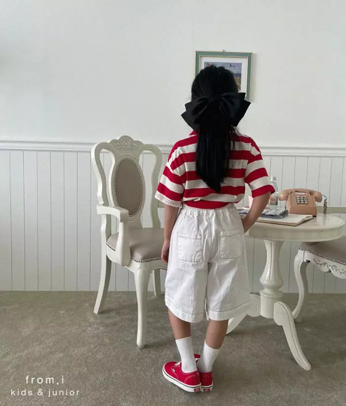 From I - Korean Children Fashion - #kidsstore - Stripes Collar Tee - 9