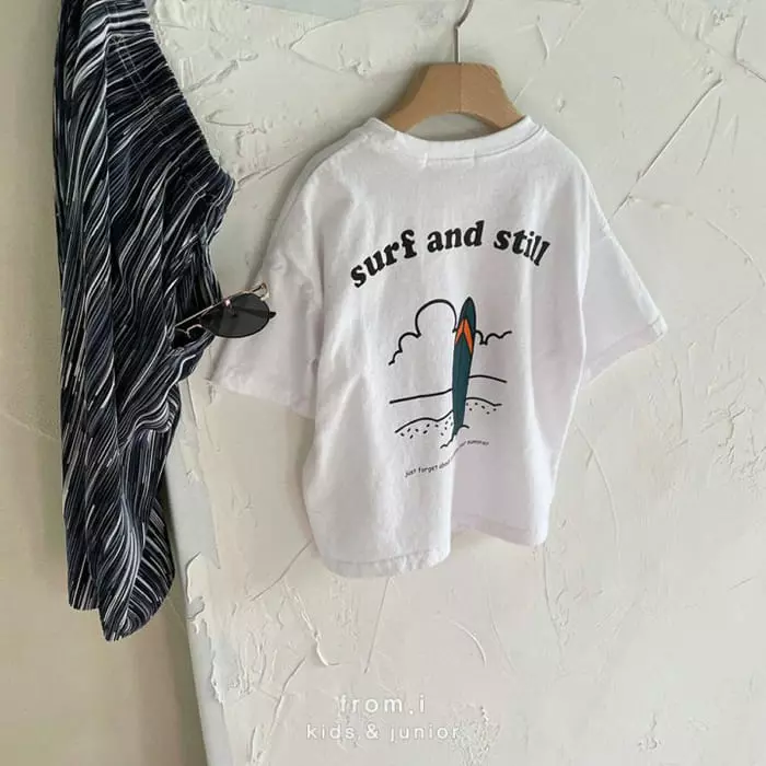 From I - Korean Children Fashion - #kidsstore - Surf Still Tee - 7