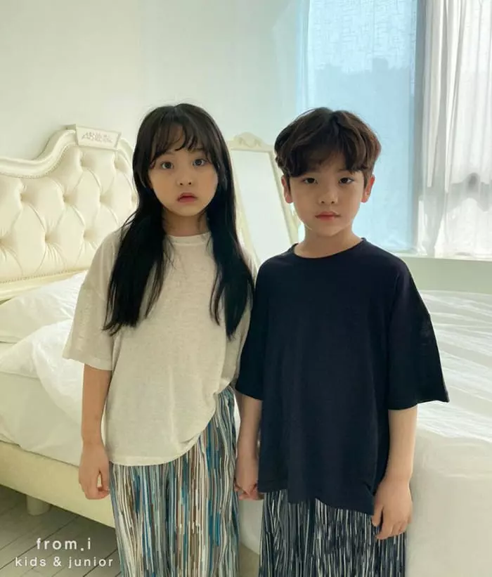 From I - Korean Children Fashion - #kidsstore - Linen Single Tee - 6
