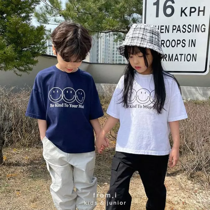 From I - Korean Children Fashion - #kidsshorts - Smile Tee - 4