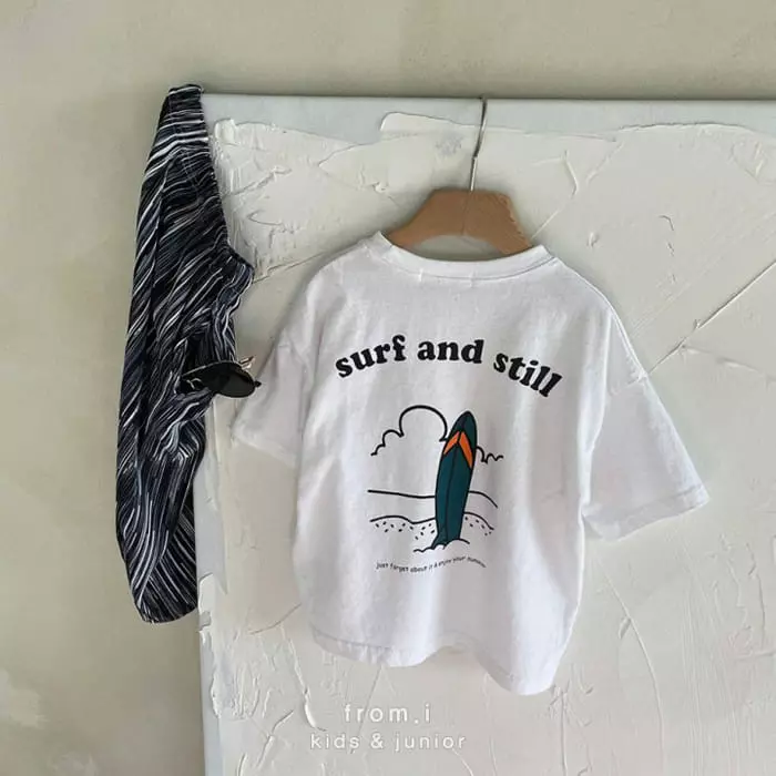 From I - Korean Children Fashion - #kidzfashiontrend - Surf Still Tee - 8