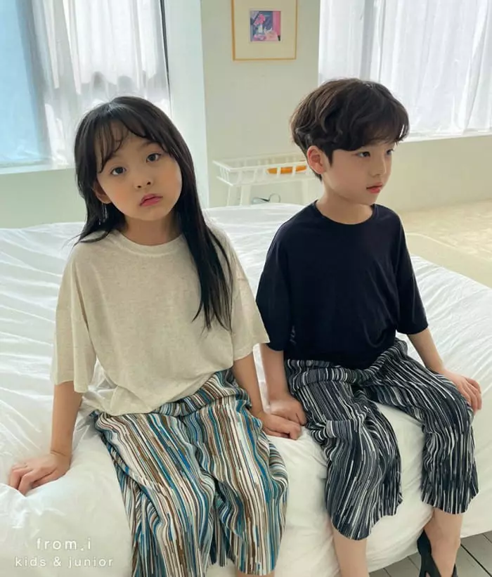 From I - Korean Children Fashion - #littlefashionista - Linen Single Tee - 9