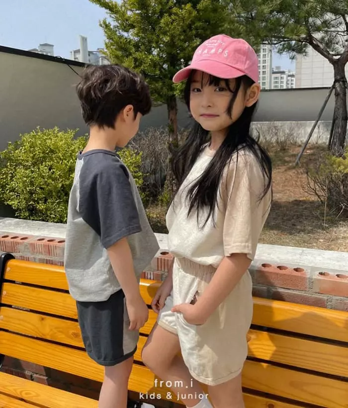 From I - Korean Children Fashion - #todddlerfashion - Raglan Top Bottom Set - 9