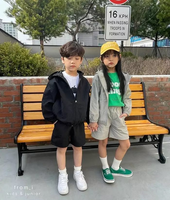 From I - Korean Children Fashion - #toddlerclothing - Wind Breaker Top Bottom Set - 11