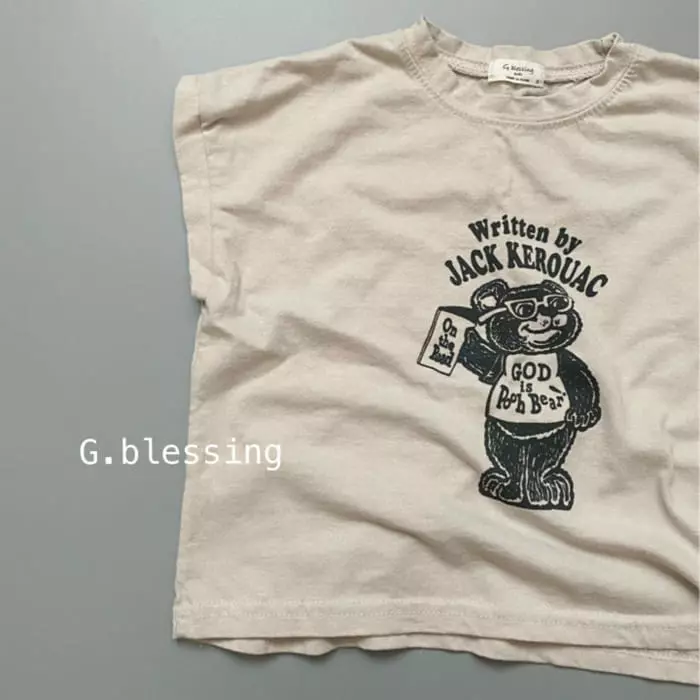 G Blessing - Korean Children Fashion - #kidsshorts - Bear Sleeveless - 2