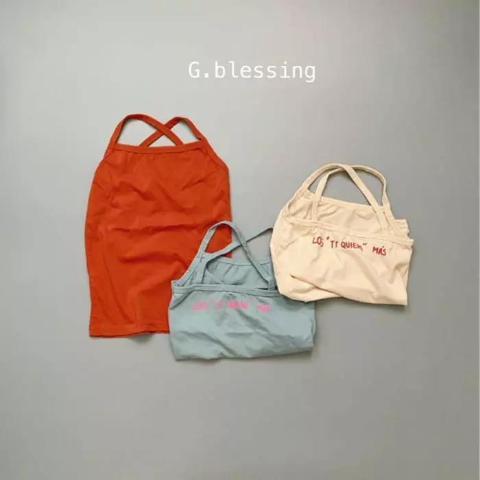 G Blessing - Korean Children Fashion - #kidsstore - Los String Sleeveless - 6