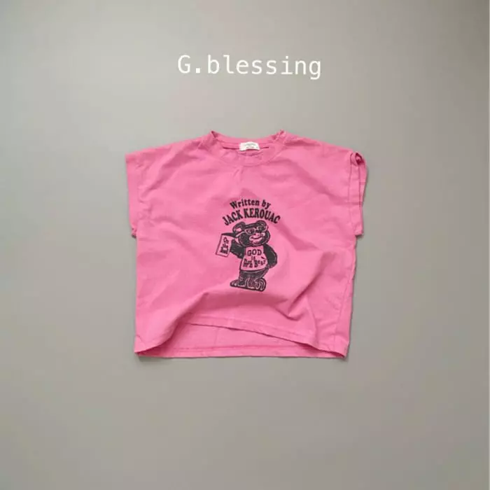 G Blessing - Korean Children Fashion - #kidsstore - Bear Sleeveless - 3