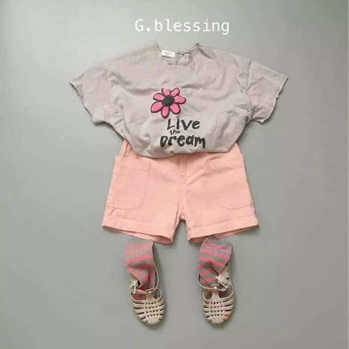 G Blessing - Korean Children Fashion - #kidzfashiontrend - Button Flower Tee - 6