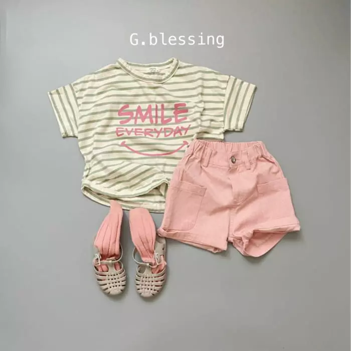 G Blessing - Korean Children Fashion - #Kfashion4kids - Smile Stripes Tee - 4