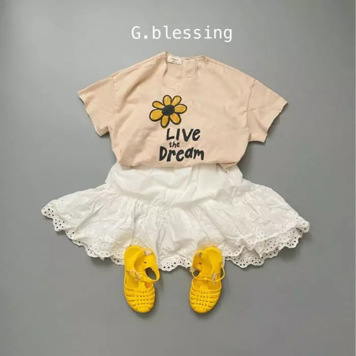 G Blessing - Korean Children Fashion - #magicofchildhood - Button Flower Tee - 9
